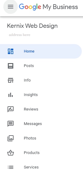 Google my business settings